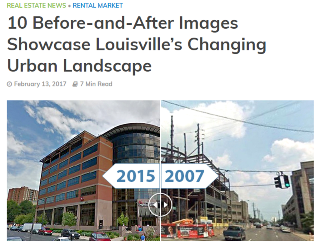 Before-and-After Images of Louisville