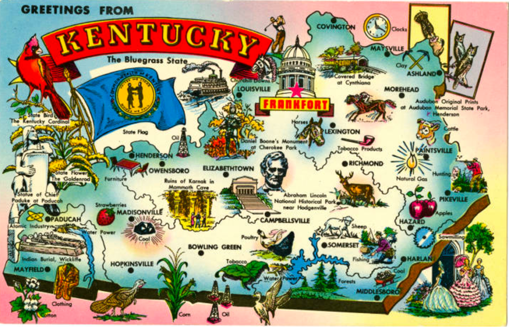 Greetings from Kentucky Postcard